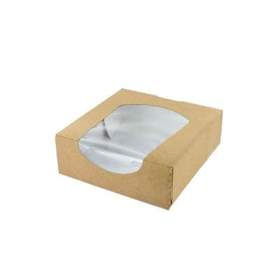 Small Kraft Brown Window Pop Up Box