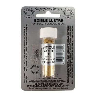 Sugarflair Edible Lustre Dust - Antique Gold
