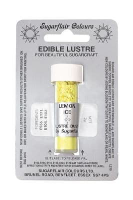 Sugarflair Edible Lustre Dust - Lemon Ice Yellow