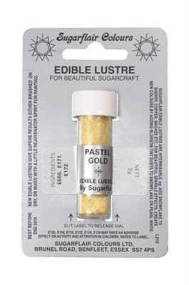 Sugarflair Edible Lustre Dust - Pastel Gold