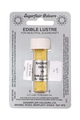 Sugarflair Edible Lustre Dust - Radiant Gold