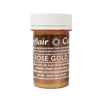 Sugarflair Edible Matt Paint Rose Gold