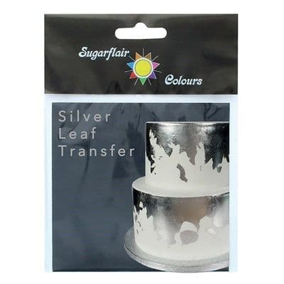 Sugarflair Edible Silver Leaf Transfer