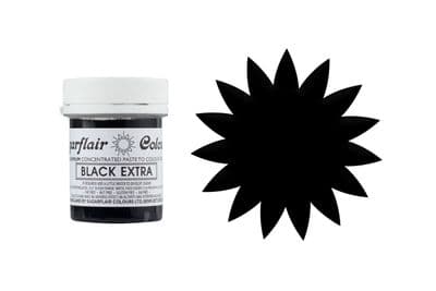 Sugarflair Gel Food Coloring Paste 42g Pot - Black Extra