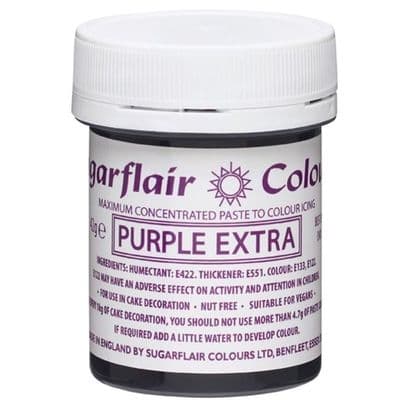 Sugarflair Gel Food Coloring Paste 42g Pot - Purple extra