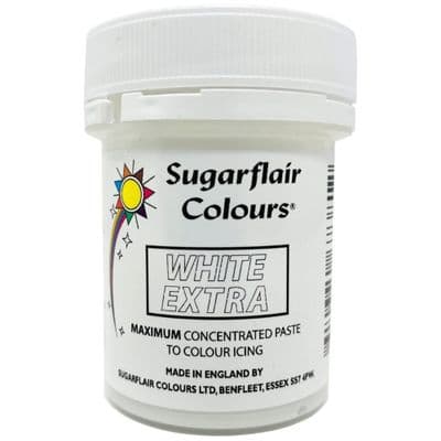 Sugarflair Gel Food Coloring Paste 42g Pot - White Extra