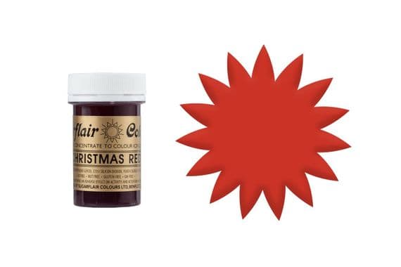 Sugarflair Gel Food Colouring Paste 25g - Christmas Red