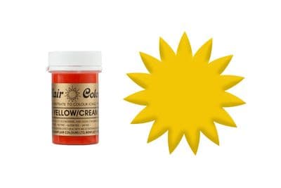 Sugarflair Gel Food Colouring Paste 25g - Egg Yellow / Cream