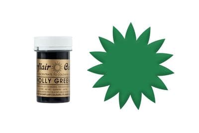 Sugarflair Gel Food Colouring Paste 25g - Holly Green