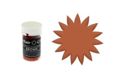 Sugarflair Gel Food Colouring Paste 25g - Pastel Brown