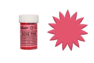 Sugarflair Gel Food Colouring Paste 25g - Pastel Rose Pink