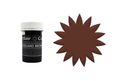Sugarflair Gel Food Colouring Paste 25g - Pastel  Woodland Brown