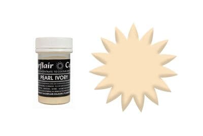 Sugarflair Gel Food Colouring Paste 25g - Pearl Ivory