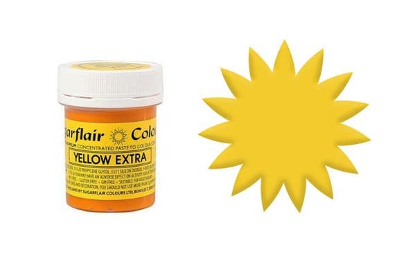 Sugarflair Gel Food Colouring Paste 42g Pot - Yellow extra