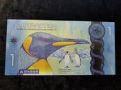 Antarctica, Fantasy One Dollar 2015 (King Penguin), UNC, BKN1429