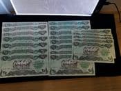 Arabic, 25 Dinars 1990, Run of 20 Notes, UNC, BKN1586