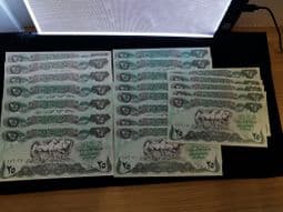 Arabic, 25 Dinars 1990, Run of 20 Notes, UNC, BKN1586