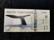 Arctic Territories, Fantasy 11 Dollars 2013 (Blue Whale), UNC, BKN1436