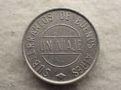 Argentina, Buenos Aires Metro Underground Transport Token (1974-77), VF, CS12619