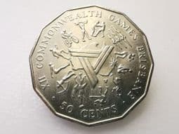 Australia, 50 Cents 1982 (Commonwealth Games), EF, CS3463