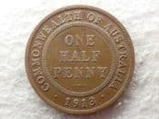 Australia, Halfpenny 1913, F, CS13756