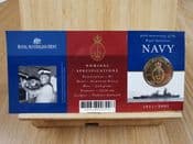 Australia, One Dollar 2001 (Navy 90th Anniversary), Slight Damage to Card, OS459
