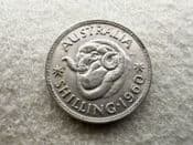 Australia, Silver (.500), One Shilling 1960, VF, CS11365