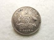 Australia, Silver (.925), Threepence 1919 M, F, CS9806