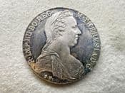 Austria, Silver (.833), Maria Theresa Thaler 1780 (Posthumous), AUNC, CS11386