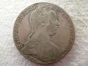 Austria, Silver (.833), Maria Theresa Thaler 1780 (Posthumous), Fair, CS14198