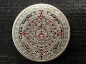 Aztec Gold Calendar, Silver Plated Medal, No COA, OS2096