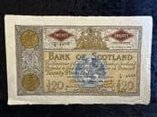 Bank of Scotland, £20, 1958, F Ragged Edges, BKN2621