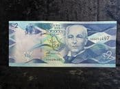 Barbados, Two Dollars 2013, AUNC, BKN1736
