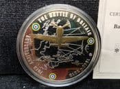 Battle of Britain, 2010 Silver Plated Medal, With COA, OS1222