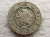 Belgium, 10 Centimes 1862/1, F, CS13131