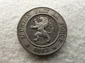 Belgium, 10 Centimes 1862, VF, CS11635