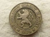 Belgium, 10 Centimes 1895 (Dutch), F, CS14025