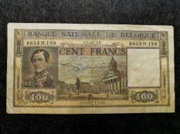 Belgium, 100 Francs 1949, VG, BKN1036