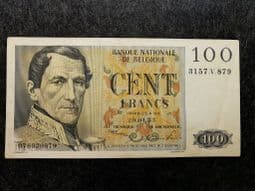 Belgium, 100 Francs 1953, AF, BKN1029