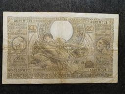 Belgium, 100 Francs/20 Belgas 1939 (French), VG, BKN1043