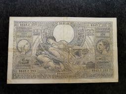 Belgium, 100 Francs/20 Belgas 1942 (French), VG, BKN1046