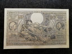 Belgium, 100 Francs/20 Belgas 1943 (Dutch), VG, BKN1048