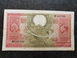 Belgium, 100 Francs/20 Belgas 1943, VG, BKN1038
