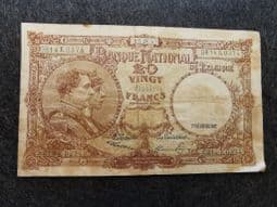 Belgium, 20 Francs 1947, VG, BKN1062
