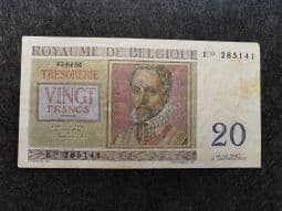 Belgium, 20 Francs 1956, VG, BKN1059
