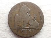 Belgium, 5 Centimes 1837, Fair, CS13132