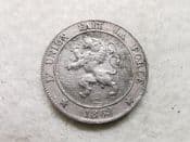 Belgium, 5 Centimes 1863, GVF, CS11808