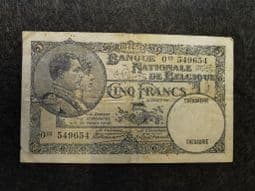 Belgium, 5 Francs 1931, VG, BKN1071