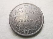 Belgium, 5 Francs 1932 (French, Pos A), F, CS10046