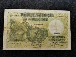 Belgium, 50 Francs/10 Belgas 1938, VG, BKN1057